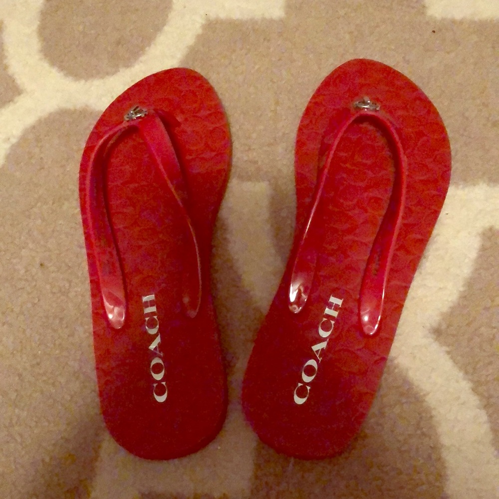 Coach flip flops